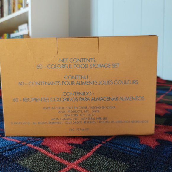 🌸 3 for $20 🌸 60 PC Colorful Food Storage Set by Avon - Picture 4 of 6